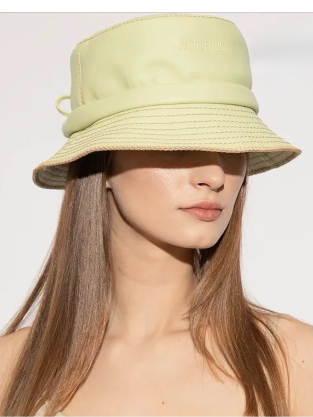Jacquemus Le Bob Mentalo Leather Bucket Hat
